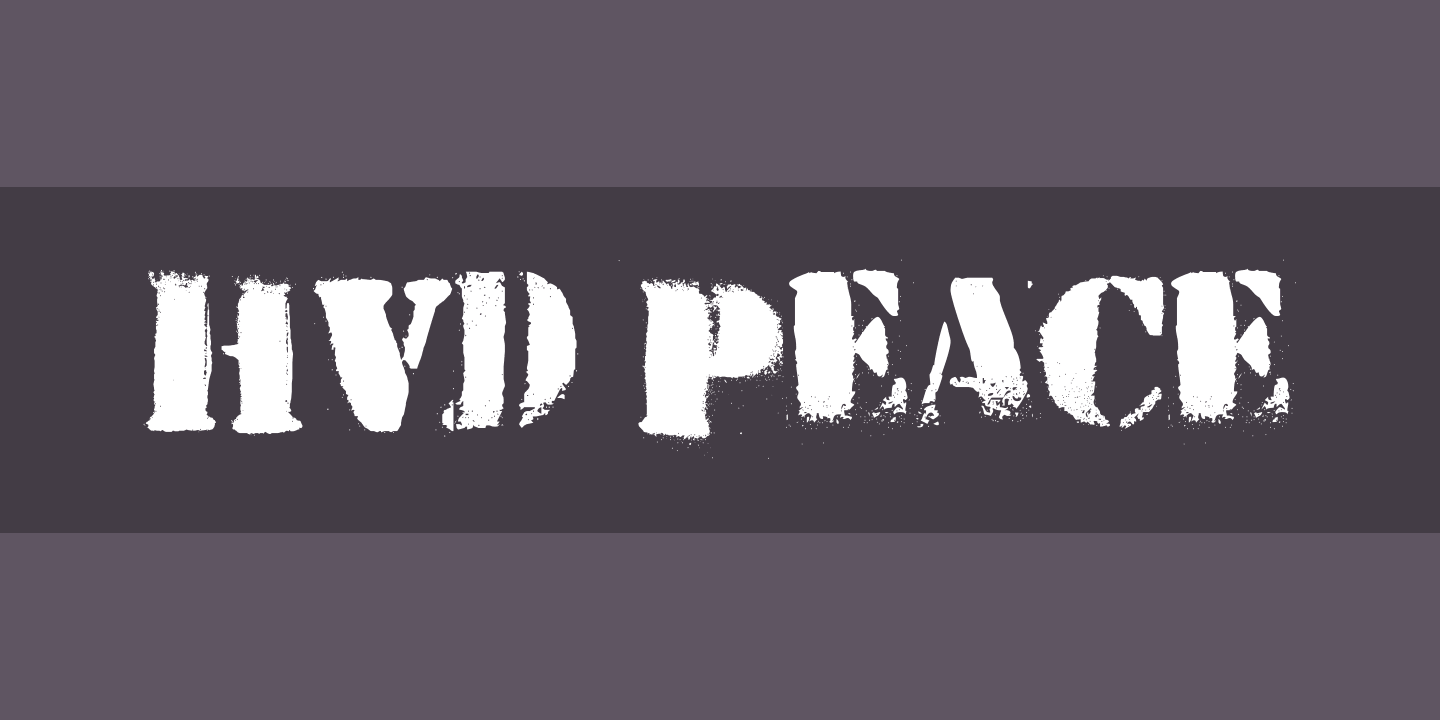 Ejemplo de fuente HVD Peace
